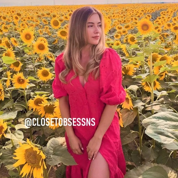 ZARA Openwork embroidered midi dress - Picture 5 of 15